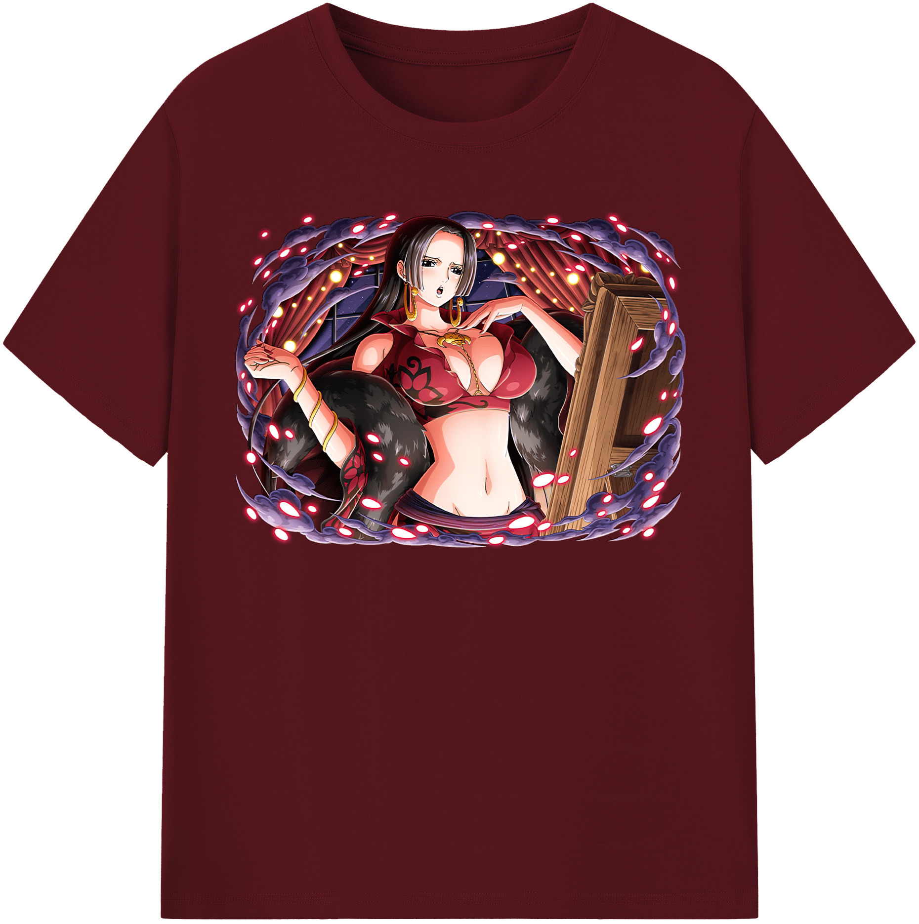ワンピース ボア・ハンコック ONE PIECE Boa·Hancock 綿100％半袖Tシャツ（フロントプリント）